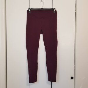 Burgundy Full Length Powerhold Fabletics Leggings